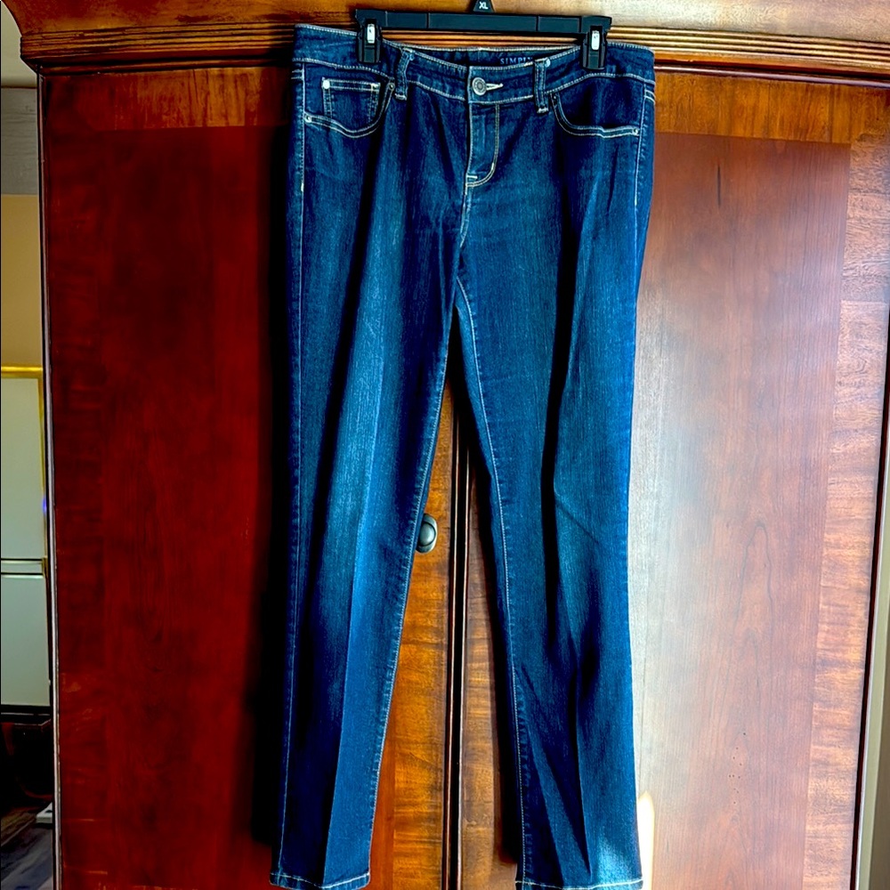 The Limited Size 10 Blue Simply Straight 678 Stretch Jeans